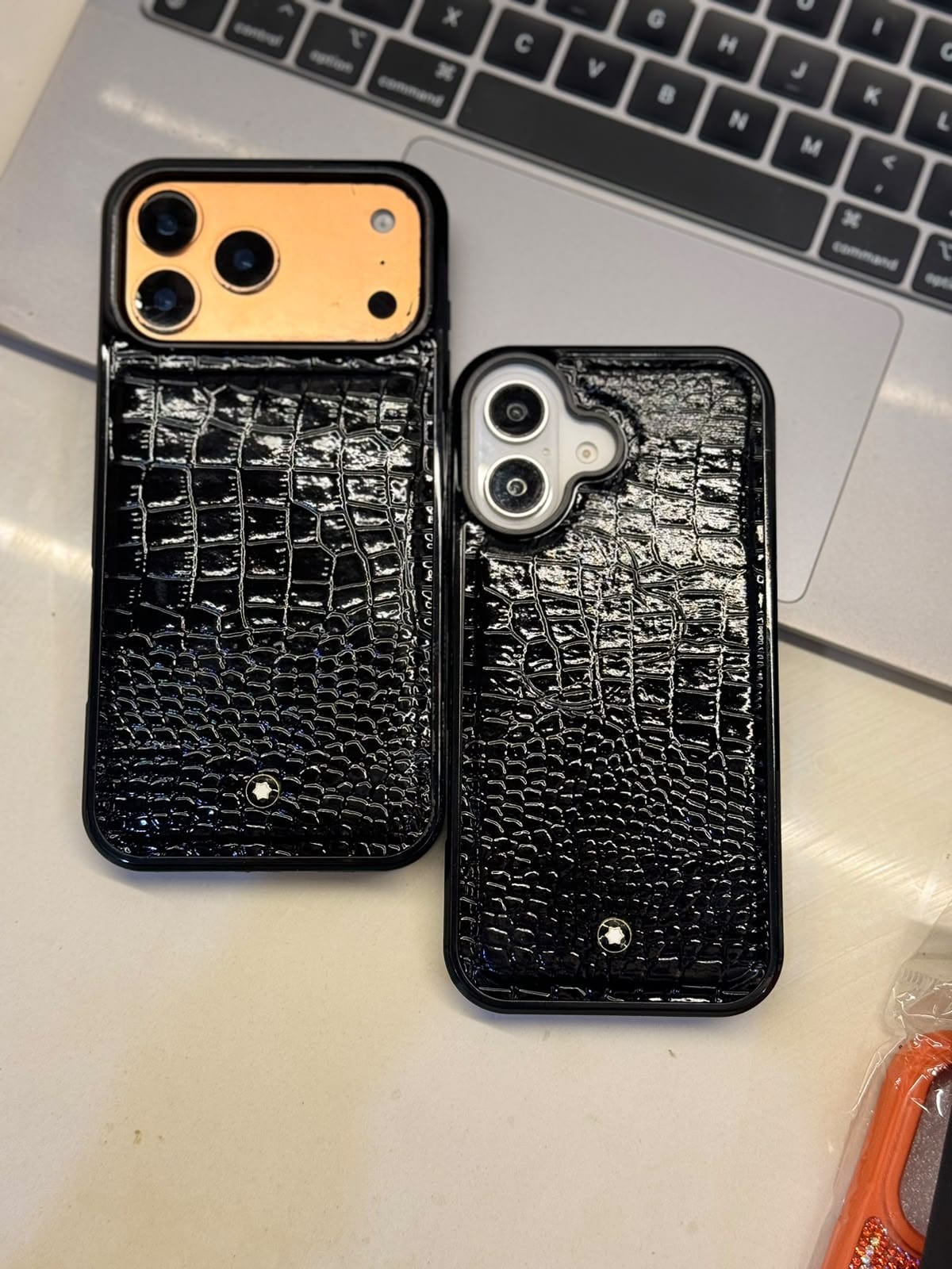 New Luxury Leather Phone Case With Black Border #010