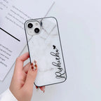 Marble Print Glass Phone Cases