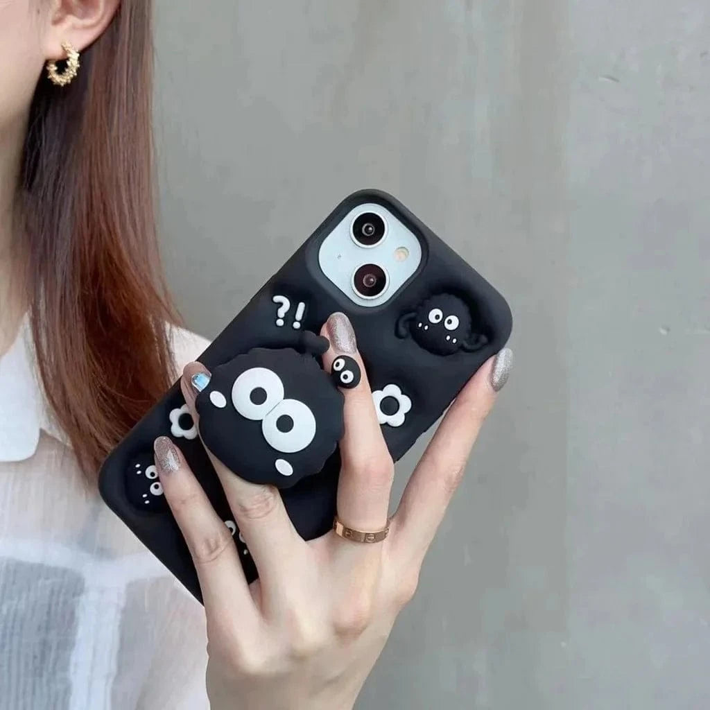 3D Soot Sprites Phone case With Pop Socket