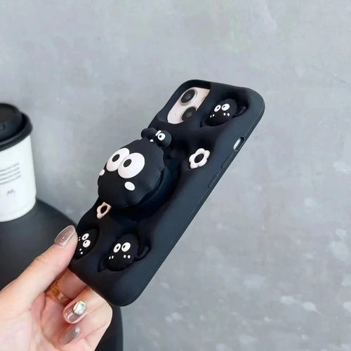 3D Soot Sprites Phone case With Pop Socket