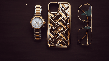 Metallic Pattern Silicone iPhone Case