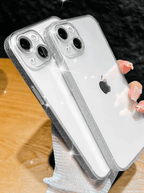 Glitter Frame Tempered Glass Basic Sleek Case
