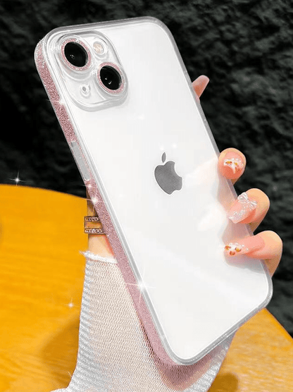 Glitter Frame Tempered Glass Basic Sleek Case