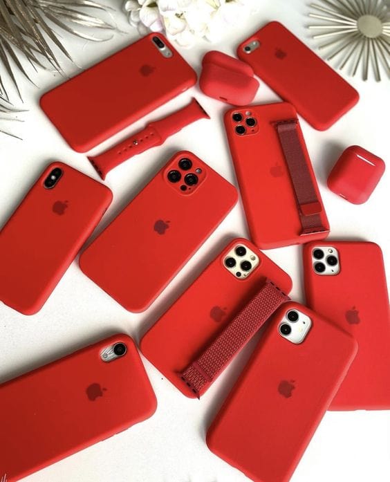 Red Color Silicon Case