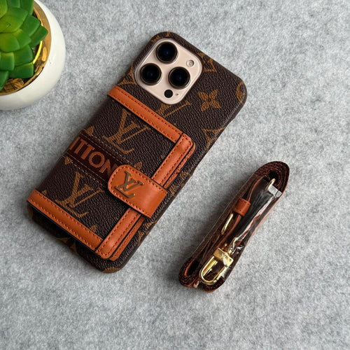 Luxury Branded Sling Case With Wallet #01