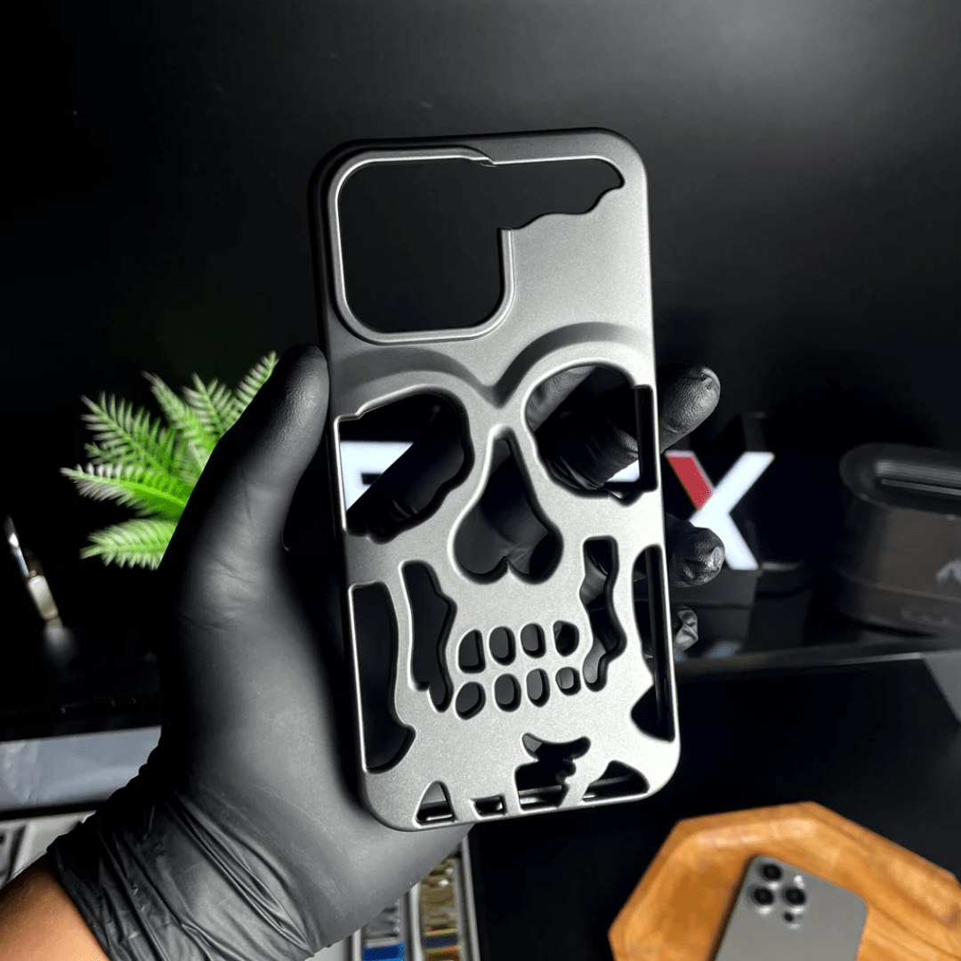 Hollow Skull Design Phone Back Case Cover for Apple iPhone