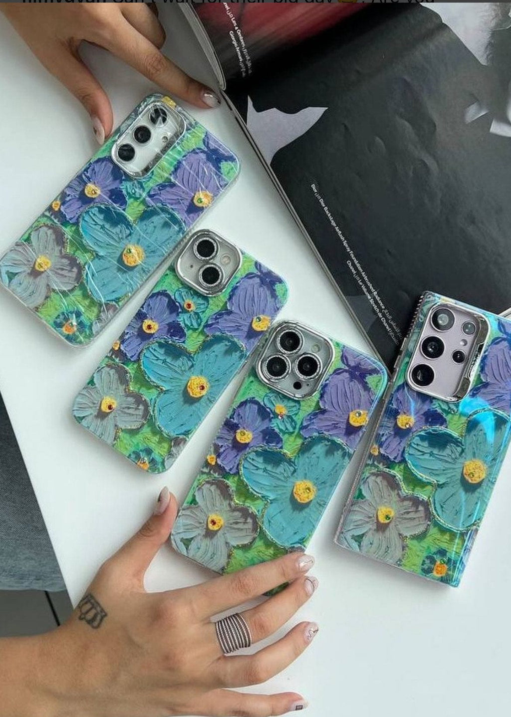 iPhone-Oil Painting Floral Phone Case