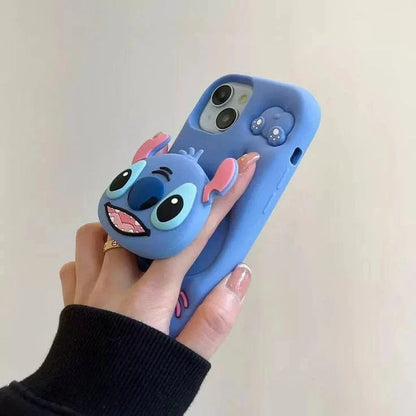 3D Stitch Phone case With Pop Socket