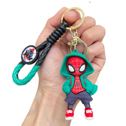 Spiderman Green Hood Keychain