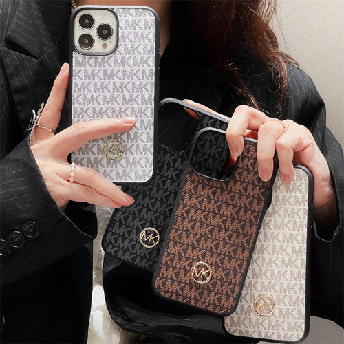 Luxury Metal Logo Phone Cases