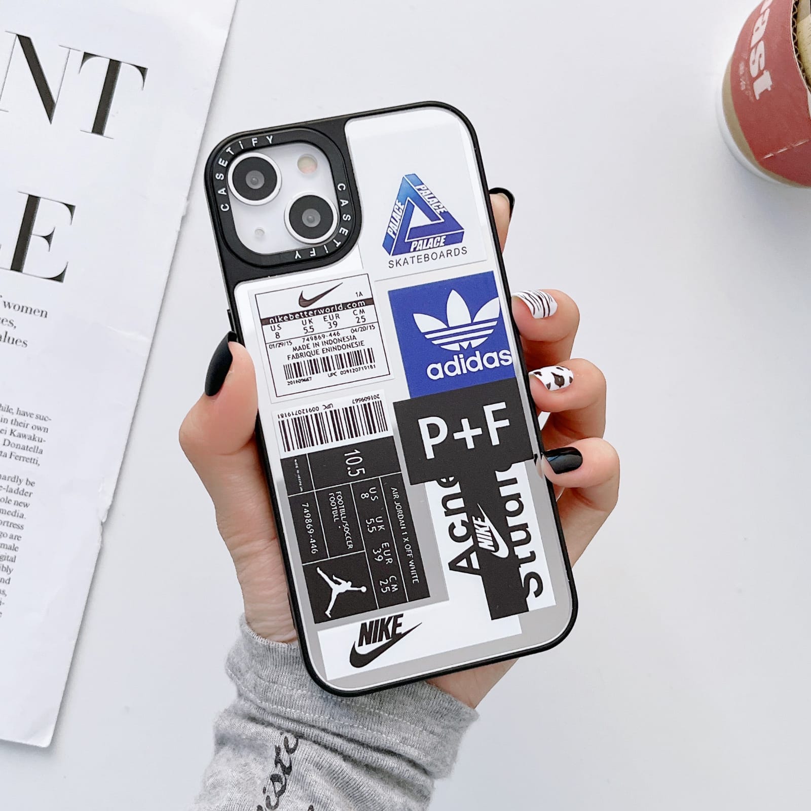 Geometric Shape Diamond Mesh Pattern Case Cover