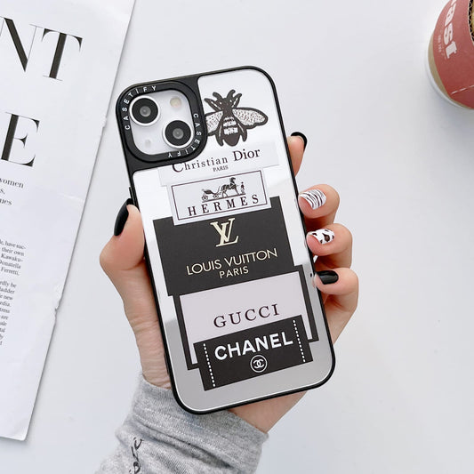 Luxury Mirror Branded iPhone Case Design #002