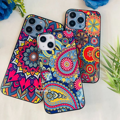 Mandala Designer Glass Cases