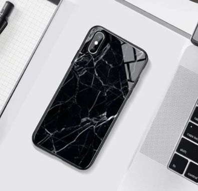 Black Marble glass case