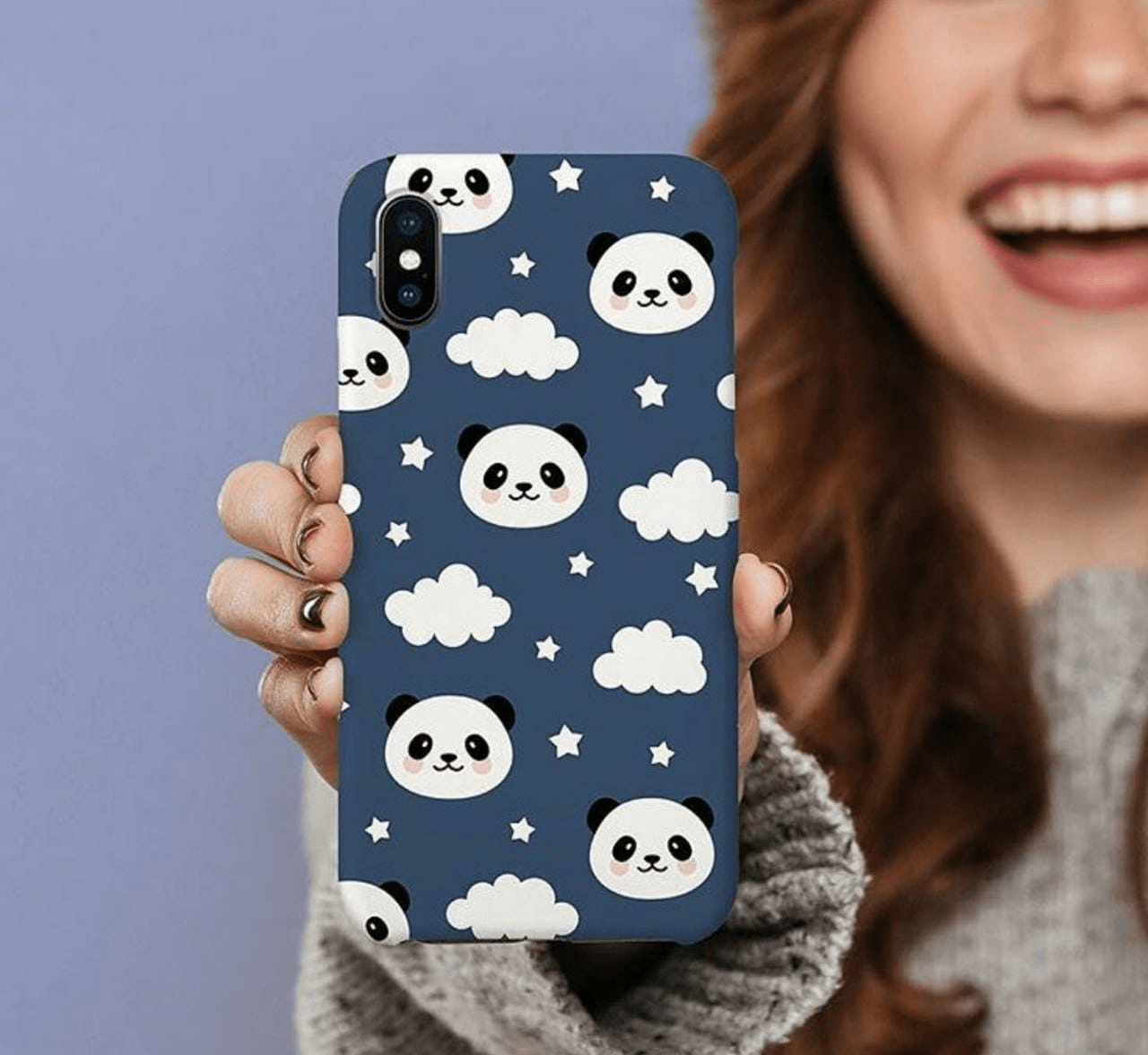 Blue panda case