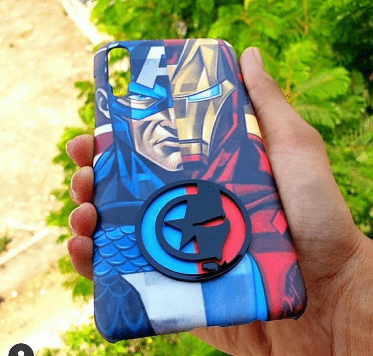 Iron man 4D logo case