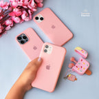 Baby Pink Color Premium Silicon Case Cover
