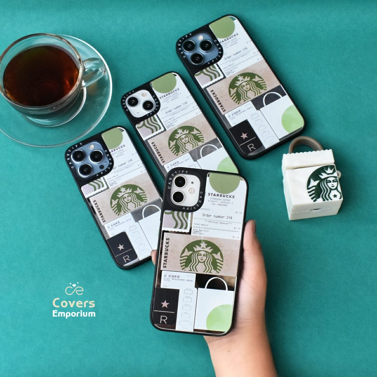 Luxury Mirror Phone Cases For Coffee Lovers  (Only For iPhones)