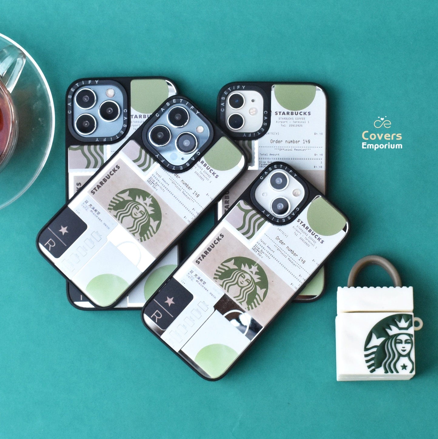 Luxury Mirror Phone case for Coffee Lovers  (Only For iPhones)