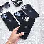 Jet Black Color Premium Silicon Case Cover