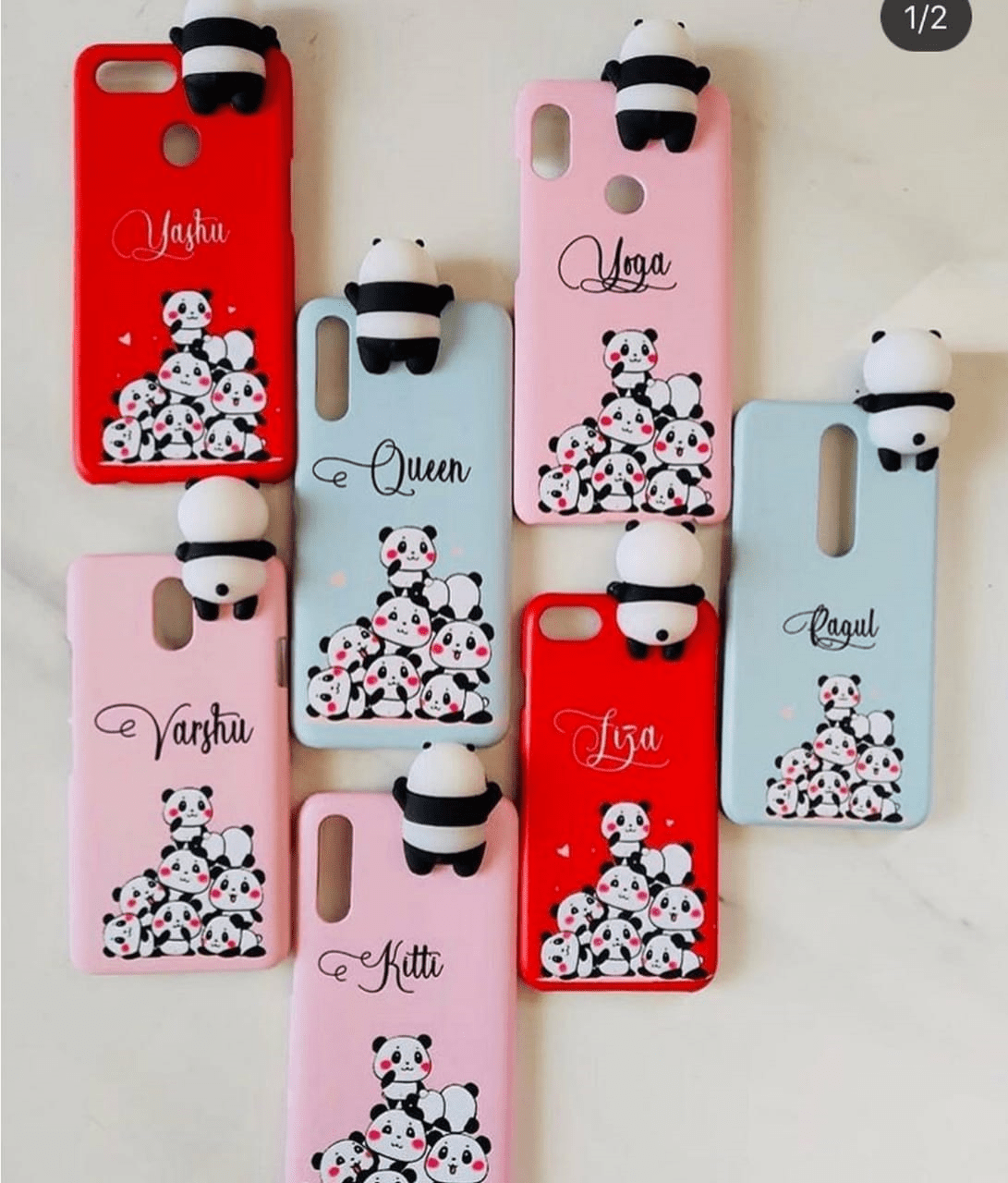 Name Cases with cute pandas