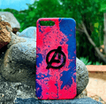 Paint texture avenger 4D logo case