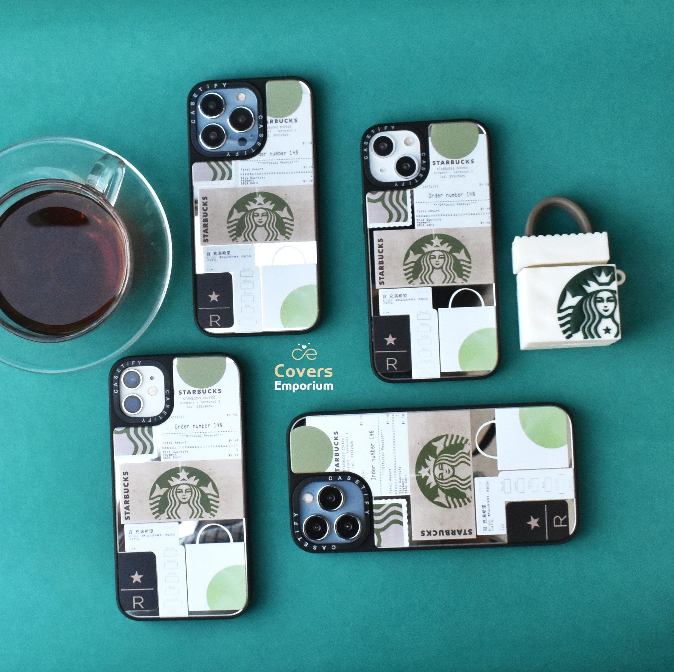 Luxury Mirror Phone Cases For Coffee Lovers  (Only For iPhones)