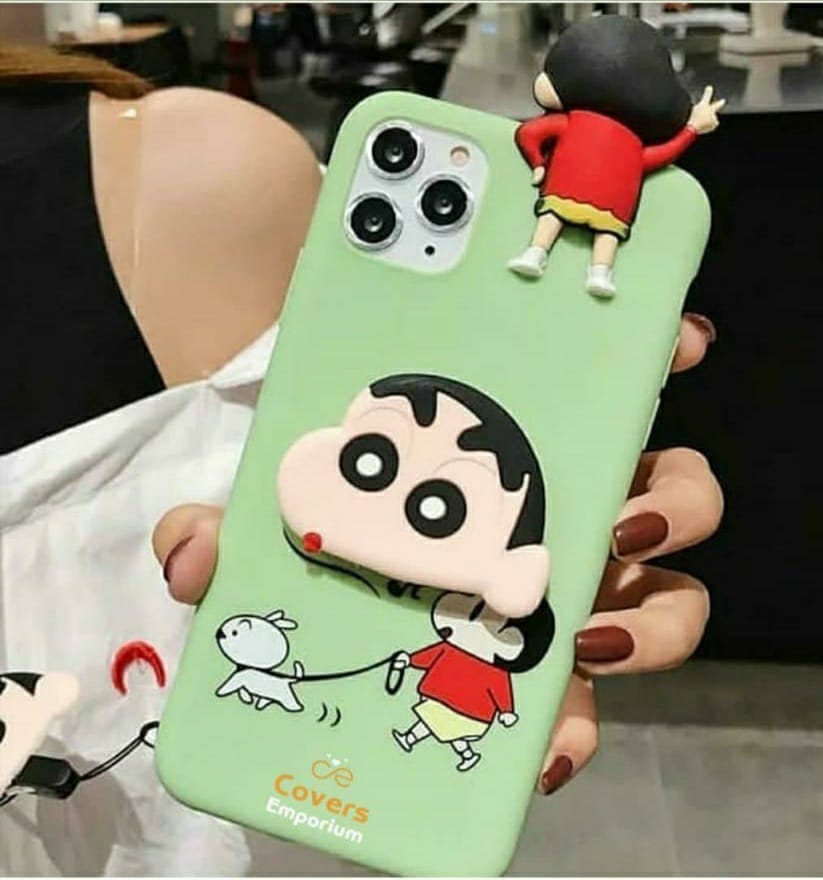 Green background Shinchan Toy case