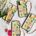Funky look phone case with Charm