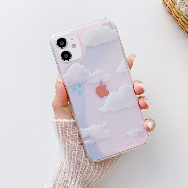 Shimmering Holographic Cloud Phone case