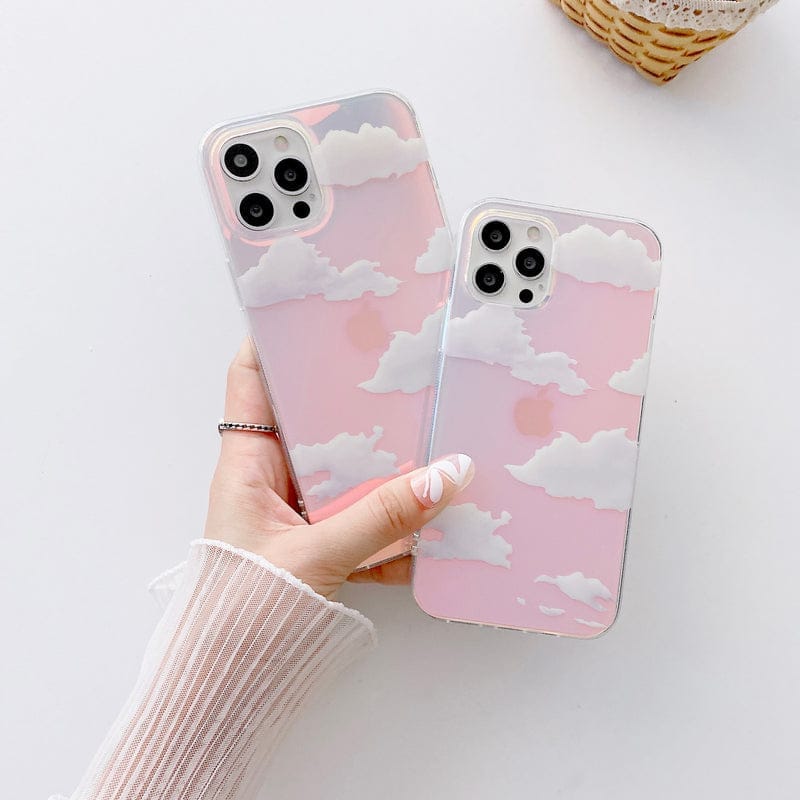 Shimmering Holographic Cloud Phone case