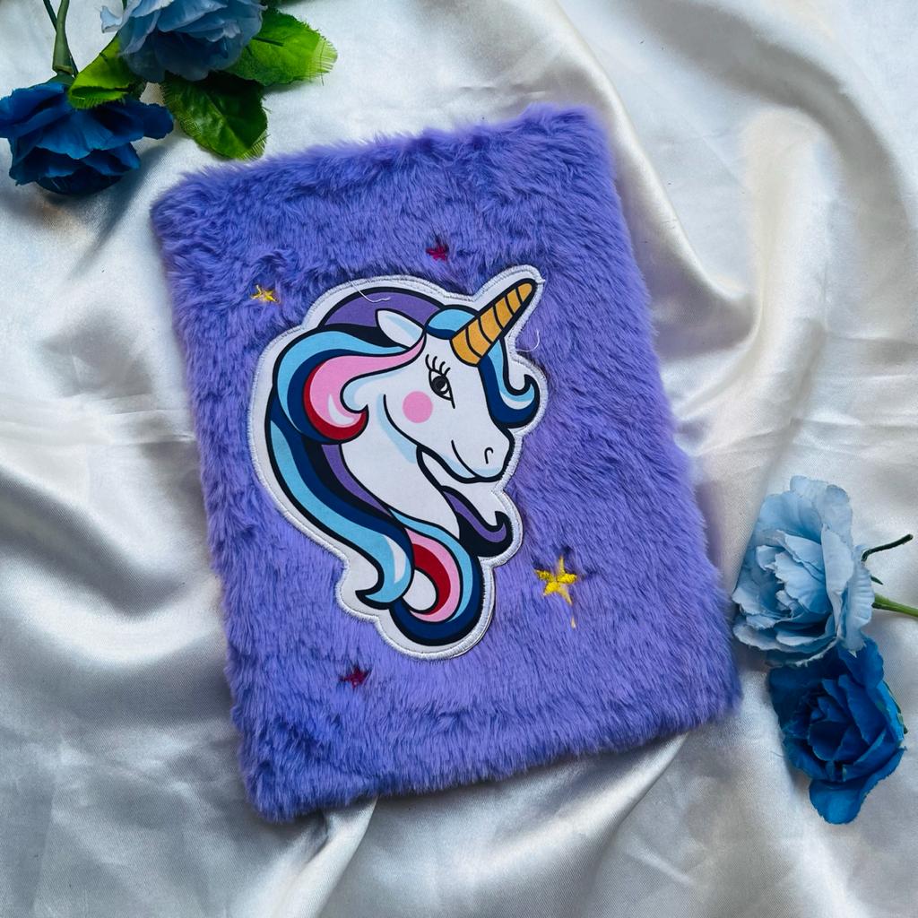 Beautiful Purple Unicorn Fur Diary