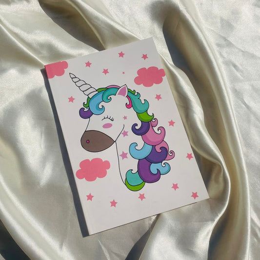 Pink Unicorn Cute Diary
