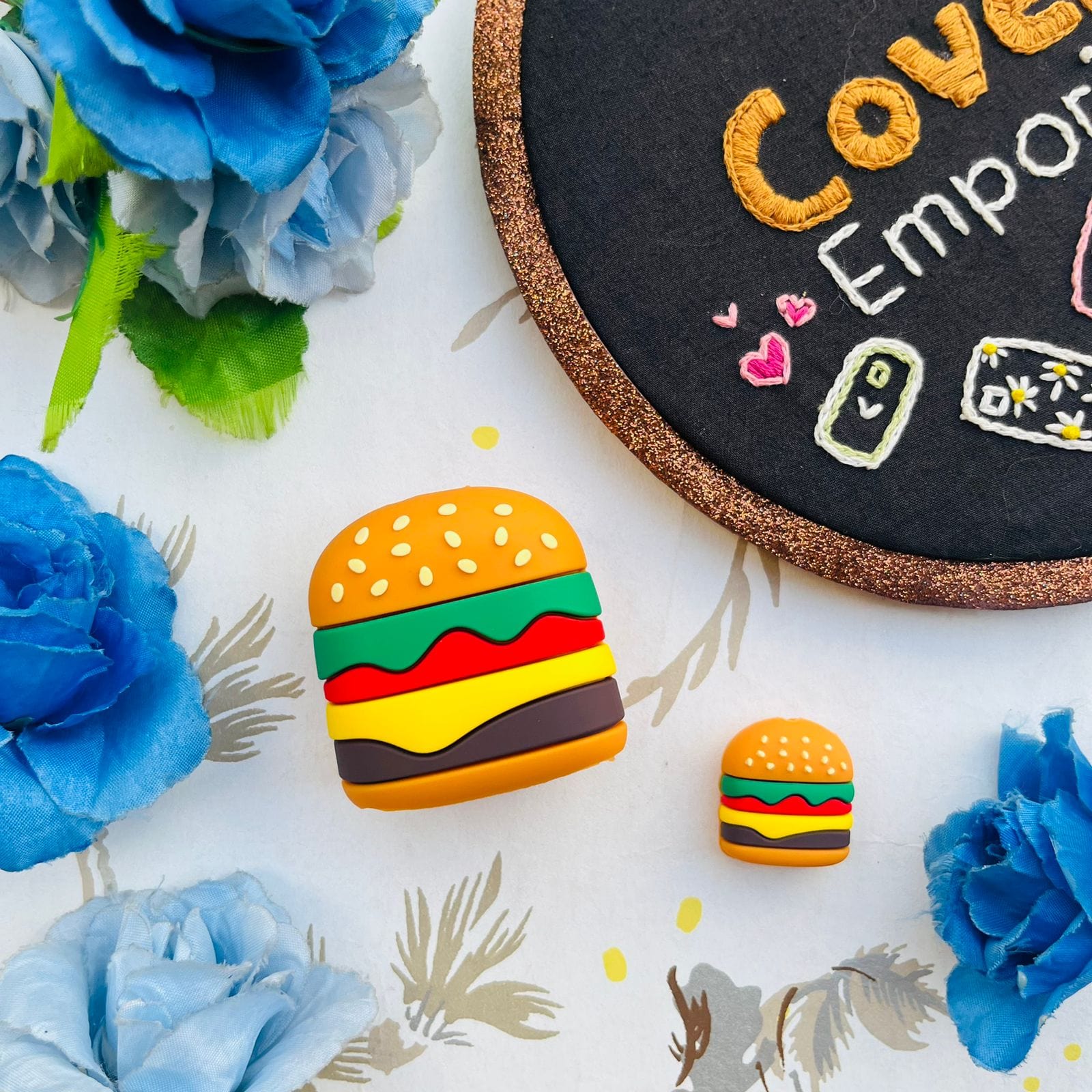 iPhone 18W 20W 3d Silicone Cartoon Charger Protective Case – Burger