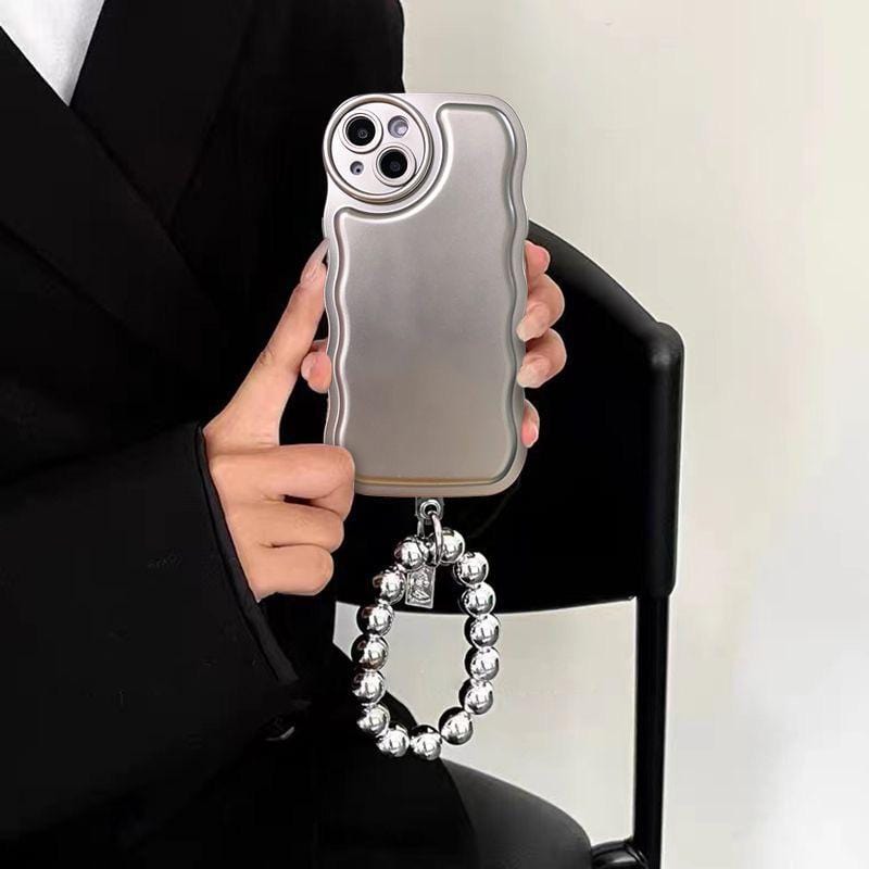 Trending Pearl Bracelet Glossy iPhone Case