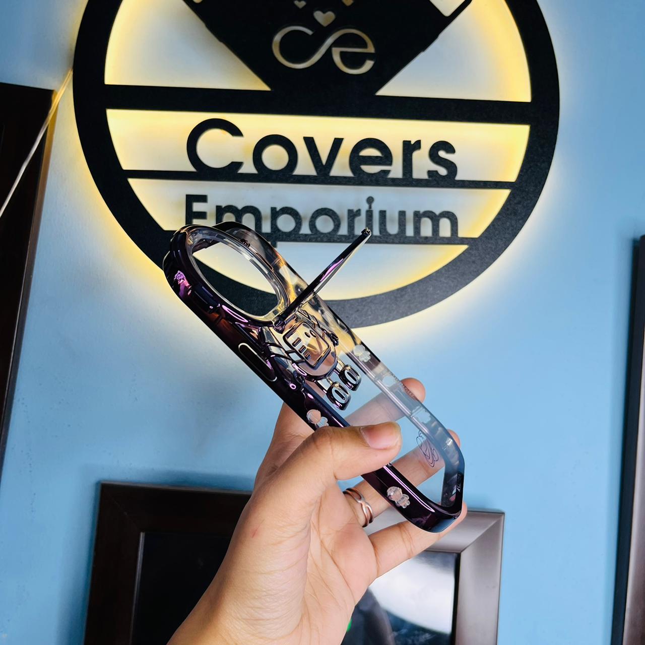 PREMIUM ASTRONAUT LENS BRACKET ELECTROPLATED PHONE CASE