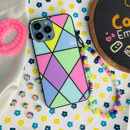 New Geometric pattern glass case