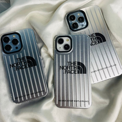 The grey color TNF branded plating case