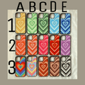 Y2K Heart Glass cases