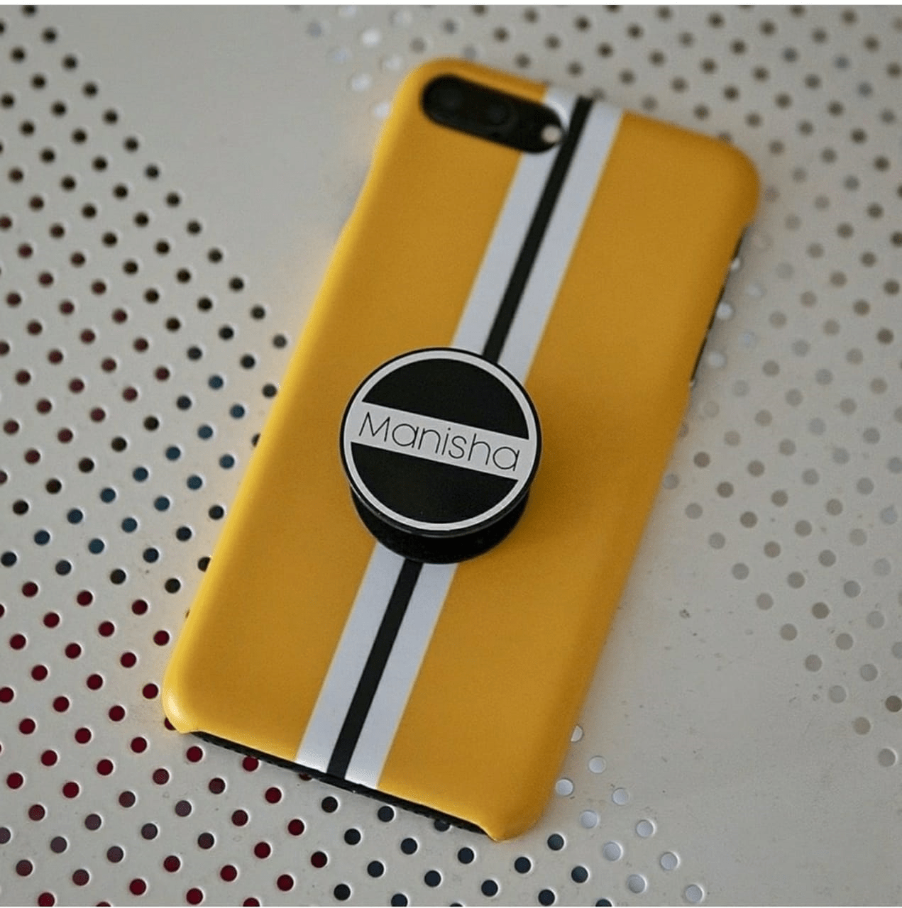 Yellow white descent look phone case