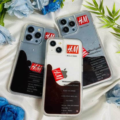 iPhone Luxury Brand Logo Floating Case #001